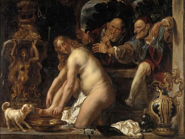 Копенгаген (СМК) Датская национальная галерея - Jacob Jordaens (1593-1678) - Susanna and the Elders, 1653