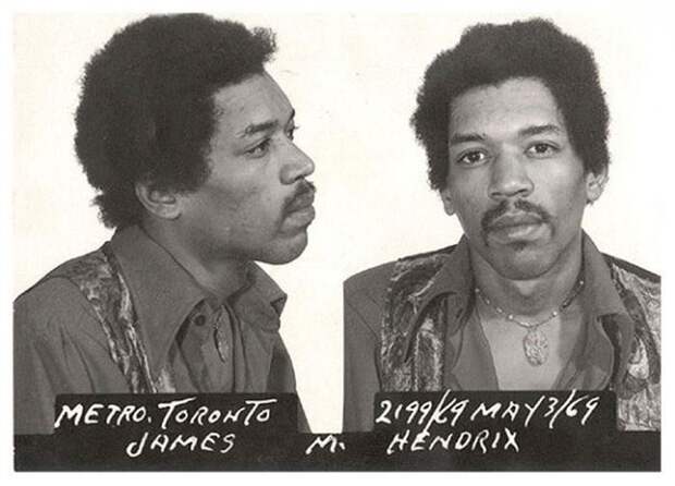 Джими Хендрикс Тюрьма, арест, звезды, знаменитости, криминал, полиция, преступления, фото