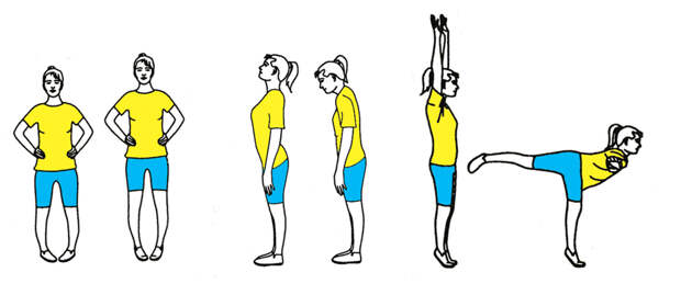Гимнастика для вен: Упражнения стоя