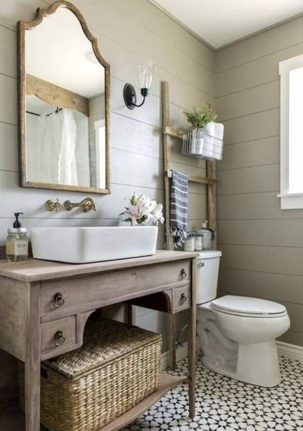 10 идей ванной комнаты из дерева