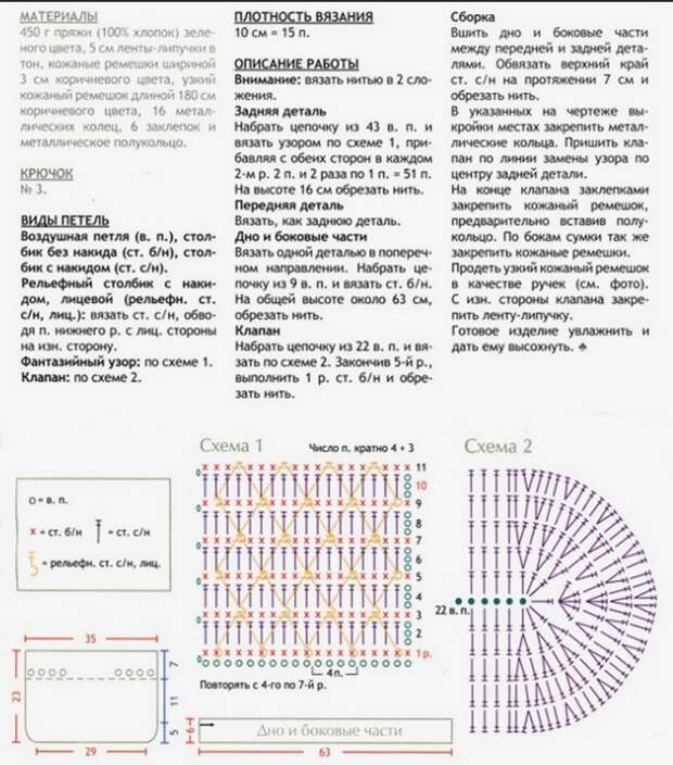 Вязание крючком для начинающих схемы