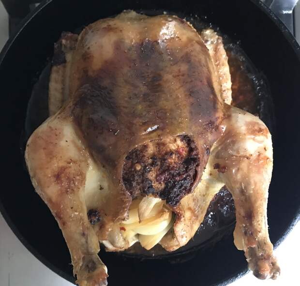 Чесночно-аджичная курочка Рецепт, Цыплята, Чеснок, Запекание, Аджика, Длиннопост