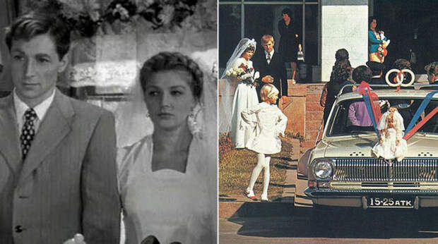 Как менялись брачные торжества в СССР - от «красной свадьбы» к роскошным банкетам