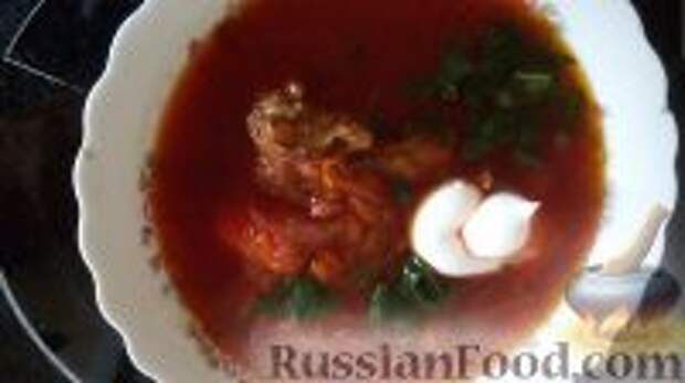 Фото к рецепту: Борщ с квашеной капустой