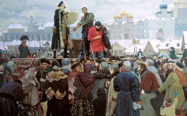 Казнь Пугачева. Картина Виктора Маторина. 2000 год