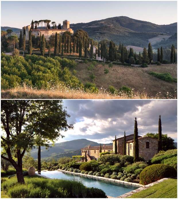 Среди живописных холмов Умбрии расположено старинное поместье Castello Di Reschio, которое вернула к жизни семья Больца (Италия).