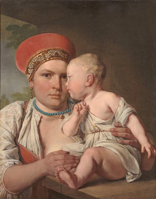 Кормилица с ребёнком, Алексей Венецианов