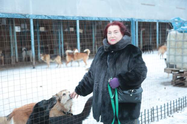 Постоянный волонтёр «Дубовой Рощи» Елена Дмитриева/ Андрей Дмытрив