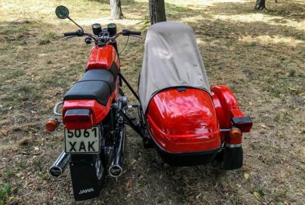 Jawa-350 с коляской 1990 года выпуска после реставрации