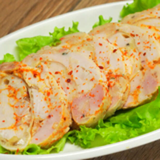 Домашний куриный рулет