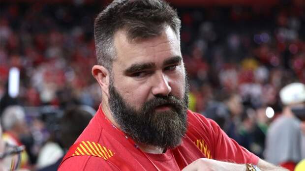 Jason Kelce at Super Bowl LVIII