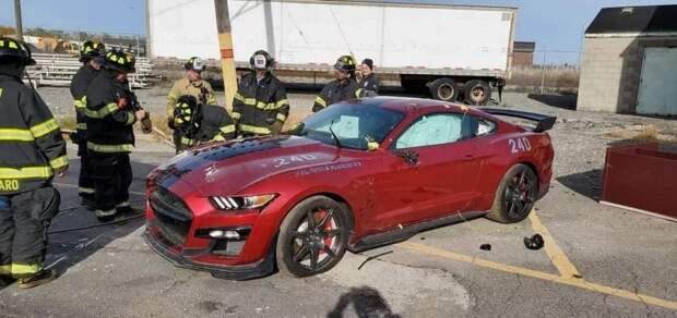 Ford Mustang Shelby GT500 порезали на куски ради тренировок