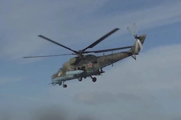 Экипаж вертолёта Ми-35М уничтожил боевиков ВСУ в зоне СВО