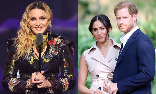 Мадонна обратилась к Меган и Гарри: "В Канаде скучно, живите у меня в Нью-Йорке - вид будет получше, чем из Букингемского"