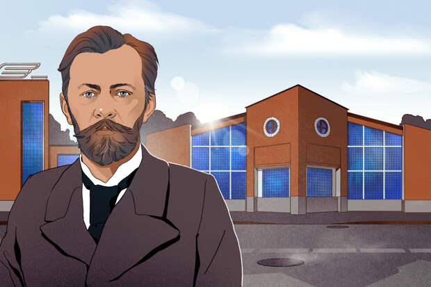Владимир Шухов на фоне Гаража на Новорязанской