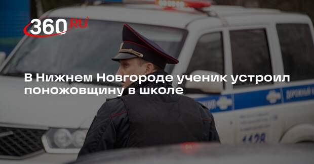 В Нижнем Новгороде ученик устроил поножовщину в школе