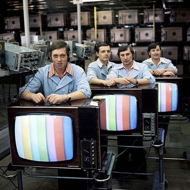СССР. Производство цветных телевизоров. 1970–е СССР, детство, ностальгия, подборка