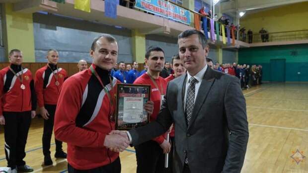 Турнир среди пожарных-спасателей завершился в Бобруйске.