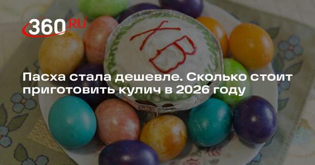 АКОРТ: набор для пасхального кулича подешевел за год на 9%