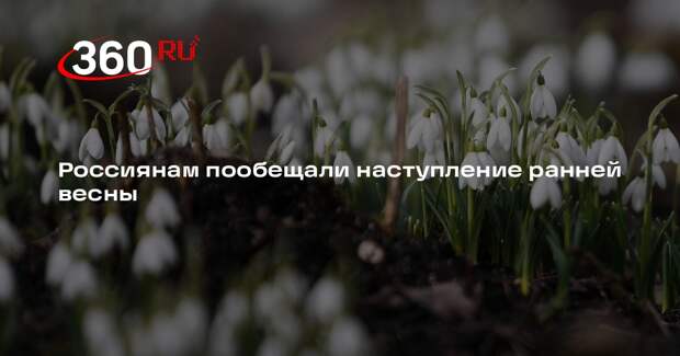 Метеоролог Вильфанд: весенное тепло в 2025 году может прийти рано