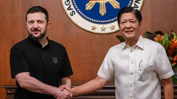 Зеленский прибыл на Филиппины для переговоров с президентом страны Маркосом