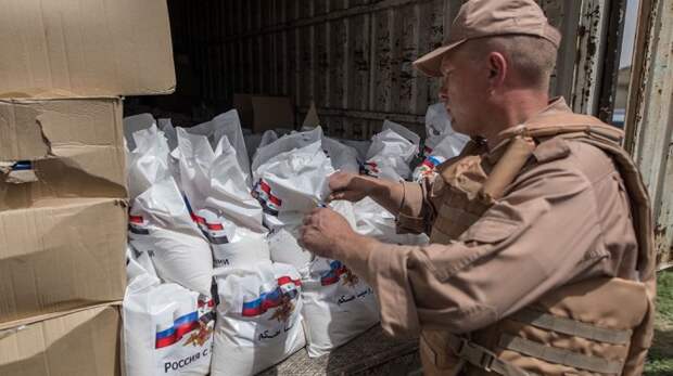Гуманитарная помощь от злодейки России Гуманитарная помощь от злодейки России