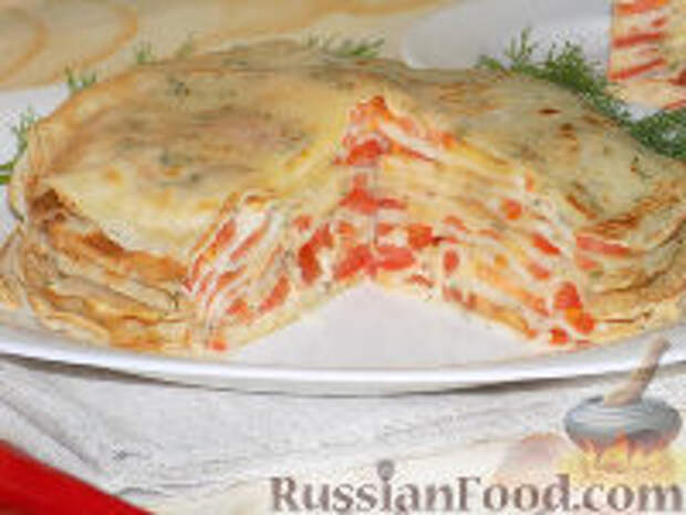 Фото к рецепту: Блинный торт