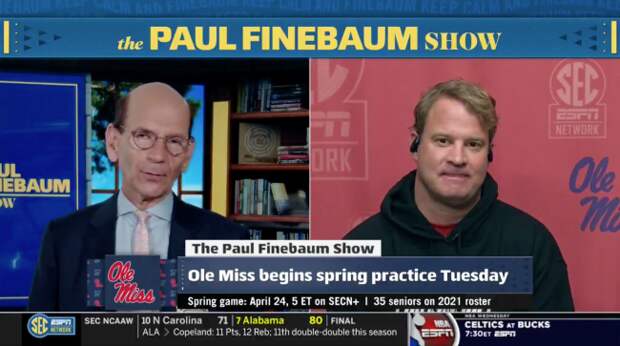 Lane Kiffin Paul Finebaum SEC Network