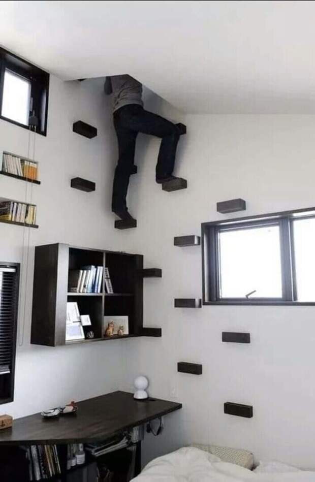 А как спускаться со второго этажа или заносить туда мебель?