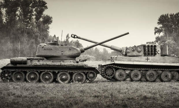 Т-34 вышел против Тигра: первая встреча главных танков Второй Мировой