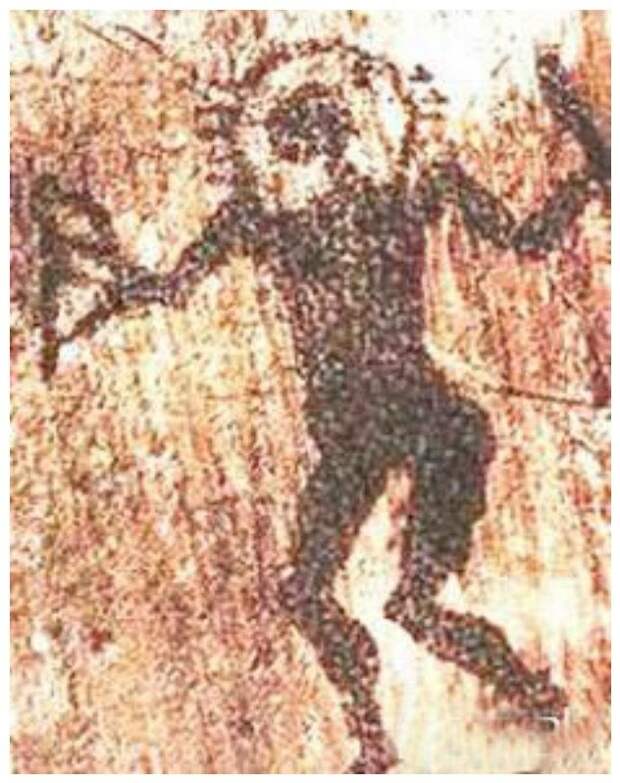 Некоторые считают, что знаменитый петроглиф "Человек-солнце", найденный близ Алматы, является наскальным портретом инопланетянина археология, загадки, нло, предки, рисунки, тайны, ученые, фрески