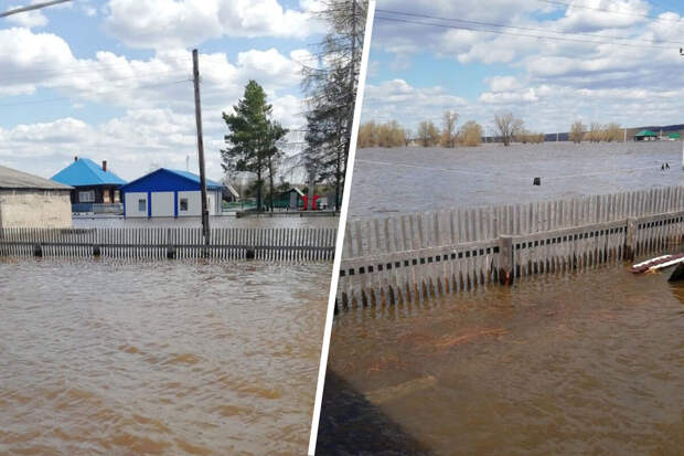 Жители подтопленной под Омском деревни рассказали о дефиците воды и продуктов