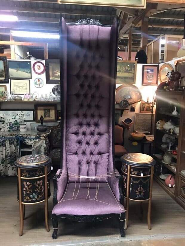 15. "Потрясающее кресло, видела его комиссионном магазине. Оно уже было продано"