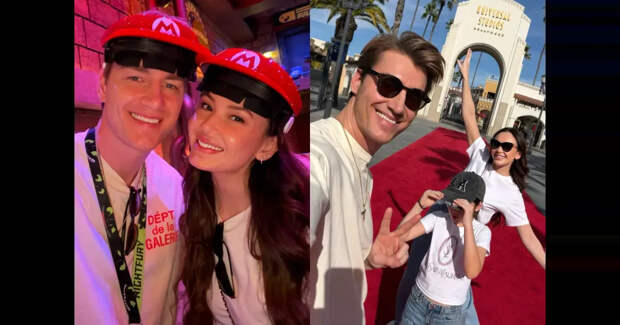 Алексей Воробьёв и Аида Гарифуллина повеселились в парке развлечений в Америке