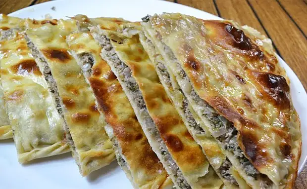 Хычины с картофельно-сырной начинкой, пошаговый рецепт с фото