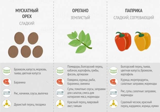 Классная шпаргалка по использованию специй 1