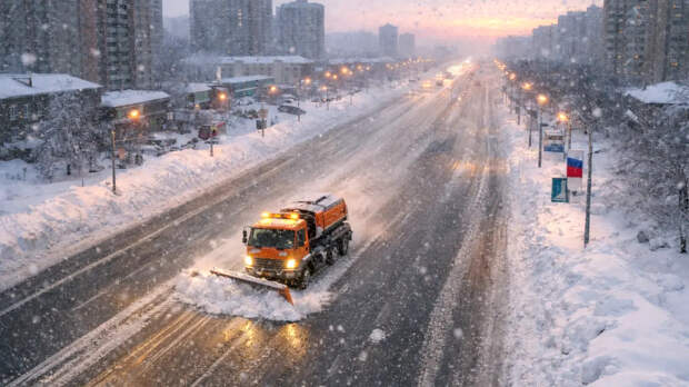 К уборке снега с улиц Москвы привлечено почти 5 тыс. единиц техники