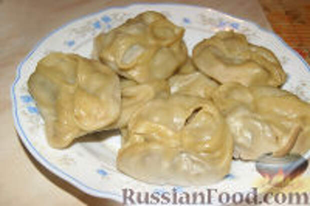 Фото к рецепту: Манты мясные