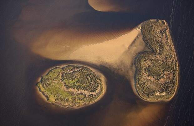 Островки штата Флорида америка, вид, высота, мир, пейзаж, природа, фотография