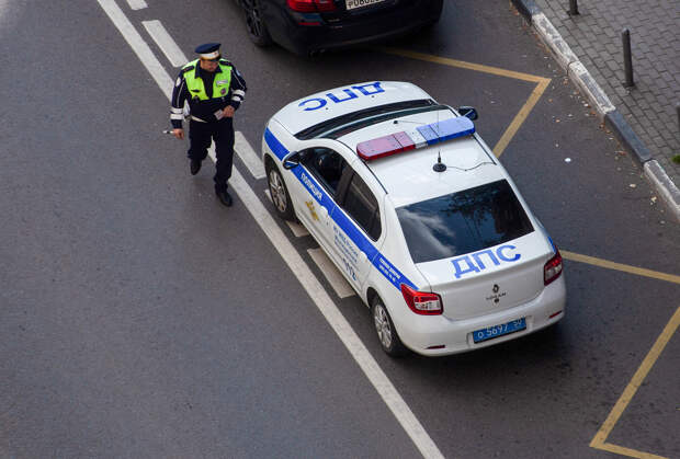 Правительственный автомобиль попал в ДТП в центре Москвы