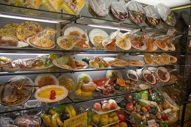 Пластиковая еда в Японии очень популярна.