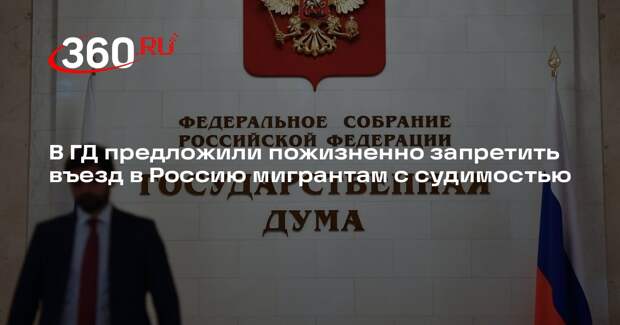 В ГД предложили пожизненно запретить въезд в Россию мигрантам с судимостью