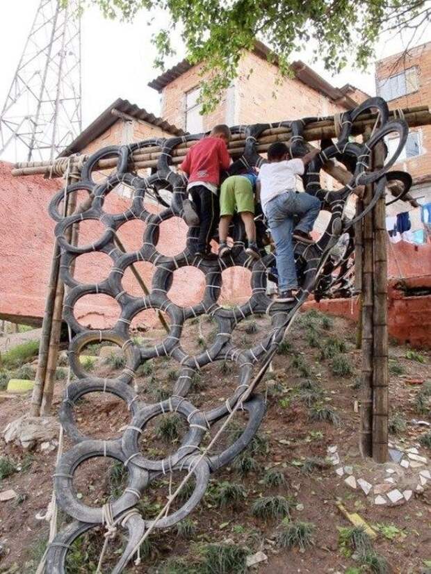 Способы использования старых шин