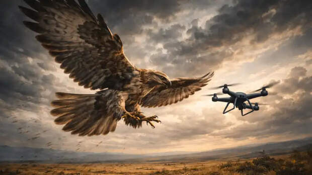 «Пернатый ангел-хранитель»: Огромный орёл разломал украинский дрон и спас русского штурмовика в зоне СВО