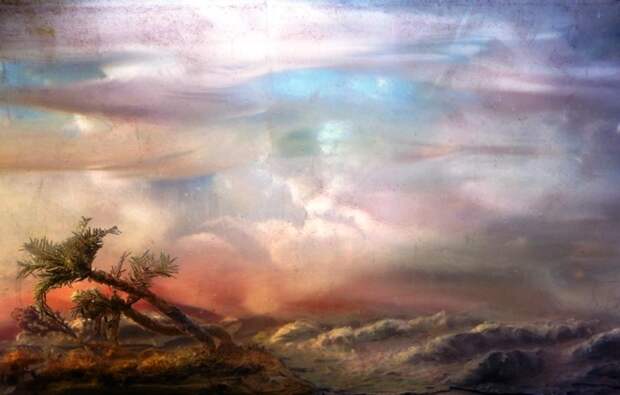 Пальма. Автор: Kim Keever.
