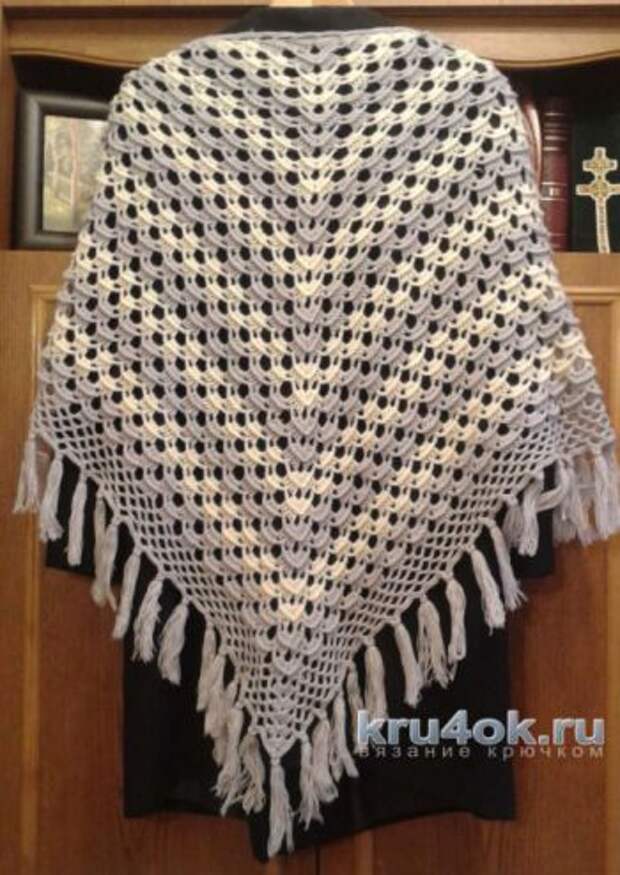 Шали вязание крючком схемы