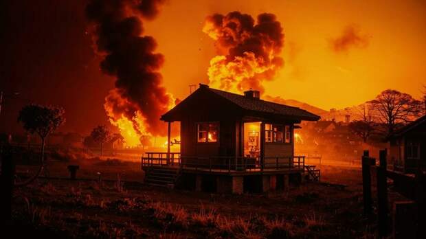 Неисправная печь привела к возгоранию сразу двух подворий в Рубцовске