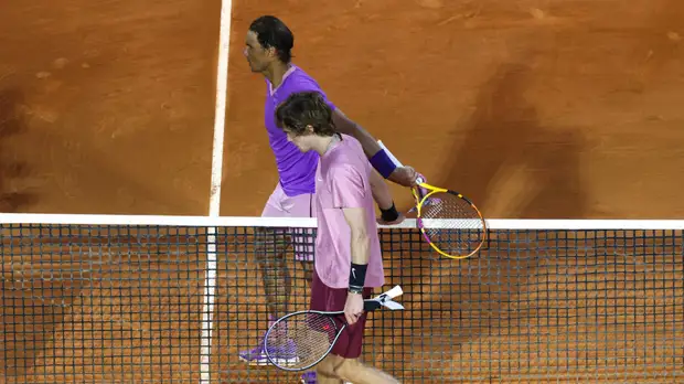 В сети появился видеообзор победы Рублёва над Надалем в Монте-Карло