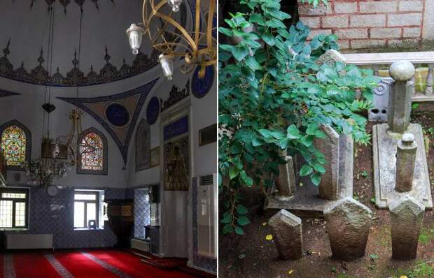 Интерьер и дворовая территория Мечети летающего гроба