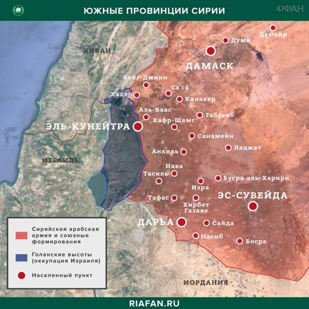 Карта военных действий — Даръа